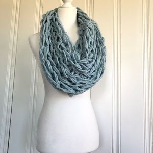Light blue infinity scarf